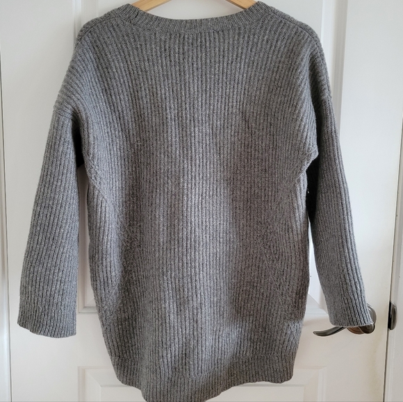 Madewell Gray Viewpoint Merino Wool Sweater Size XS - Picture 5 of 8